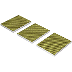 Alapure CleanAir Plus Koolstoffilter geschikt voor Gaggenau 17004037 / AA200121 (3 St.)