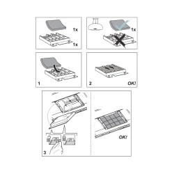 Alapure Longlife Koolstoffilter met Filterhouder geschikt voor V-Zug H42232 / H4.2232