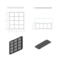 Blaupunkt Koolstoffilterset 5Z9108X3 (5 St.)