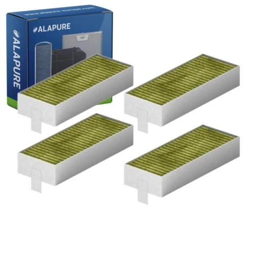 Alapure CleanAir Plus Koolstoffilter geschikt voor Bosch Serie 4 / Serie 6 / Serie 8 (4st.)