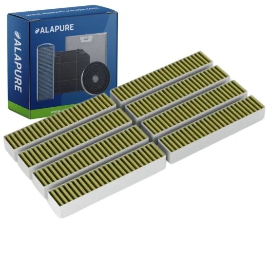 Alapure HFK025 CleanAir Plus Koolstoffilter geschikt voor 17005507 / 17005512 / AA200100 / LZ21WWB16 (8 St)