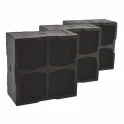 Whirpool Regenereerbaar Koolstoffilter C00725240 Kookplaat (3 St.)