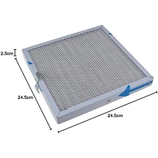Alapure Metaalfilter geschikt voor Novy 563-8010A / 906109 / 247x247mm