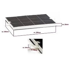 Alapure Koolstoffilter geschikt voor Neff 00351210 / 351210 / Z5114X0