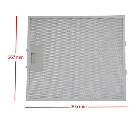 Alapure Metaalfilter geschikt voor Arthur Martin 4055250429 304x267x9mm