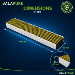 Alapure CleanAir Filter geschikt voor Bosch HEZ381700 / 17000822 met Anti-Fish