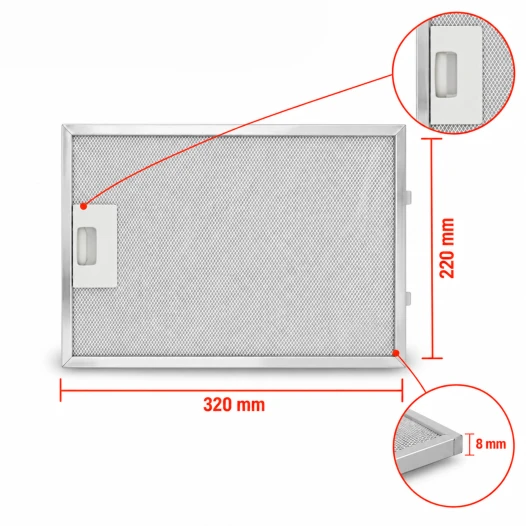 Neff Metaalfilter 362380 / 00362380 320x220mm