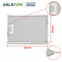 Alapure Metaalfilter geschikt voor Siemens 362380 / 00362380 320x220mm
