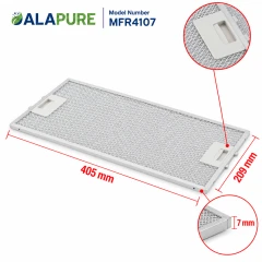 Alapure Metaalfilter geschikt voor Neff 434107 / 00434107 209x405x8mm
