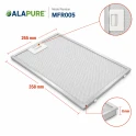 Alapure Metaalfilter geschikt voor Constructa 703451 / 00703451 358x265mm