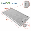 Alapure Metaalfilter geschikt voor Constructa 435204 / 00435204 350x165mm