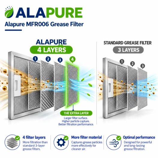 Alapure Metaalfilter geschikt voor Constructa 435204 / 00435204 350x165mm