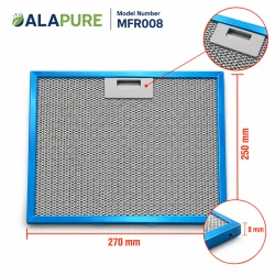Alapure Metaalfilter geschikt voor Inventum 40600900005 270x250mm