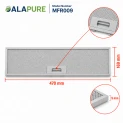 Alapure Metaalfilter geschikt voor Arthur Martin 4055380804 470x169x9mm