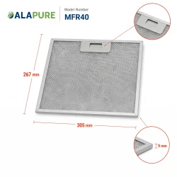 Alapure Metaalfilter geschikt voor Arthur Martin 4055250429 304x267x9mm