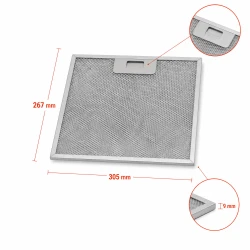 Whirlpool Metaalfilter 4055250429 304x267x9mm