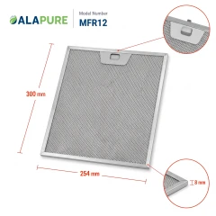 Alapure Metaalfilter geschikt voor Faber 1330071330 300x252x9mm