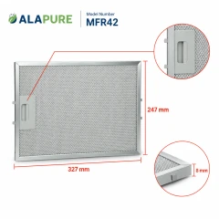 Alapure Metaalfilter geschikt voor Pelgrim 46219 247x327x8mm