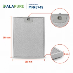 Alapure Metaalfilter geschikt voor Viva 12005749 350x280x8mm