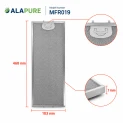 Alapure Metaalfilter geschikt voor Pelgrim 401468 / 89001193 468x183x7mm