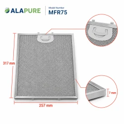 Alapure Metaalfilter geschikt voor Candy 49010998 318x256x8mm