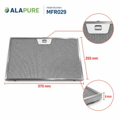 Alapure Metaalfilter geschikt voor Faber 1330076268 370x255x8mm