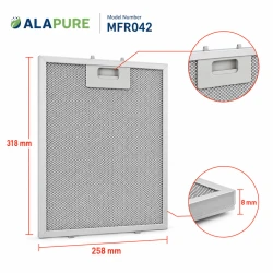 Alapure Metaalfilter geschikt voor Klarstein 10032224 258x318mm (2st.)