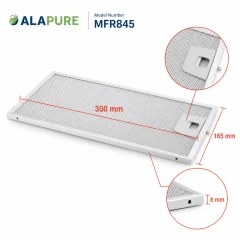 Alapure Metaalfilter geschikt voor Bosch 746789 / 00746789 165x302mm