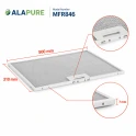 Alapure Metaalfilter geschikt voor Constructa 432785 / 00432785 310x500x7mm