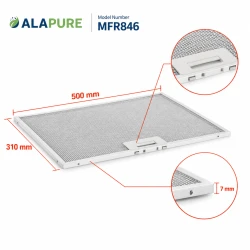 Alapure Metaalfilter geschikt voor Balay 432785 / 00432785 310x500x7mm