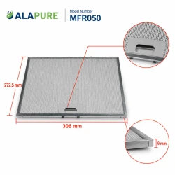 Alapure MFR050 Geschikt voor Miele Metaalfilter 8270380 272.5x306x9mm