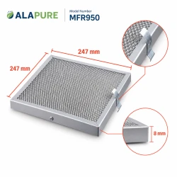 Alapure Metaalfilter geschikt voor Novy 563-8010A / 906109 / 247x247mm