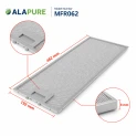 Alapure Metaalfilter geschikt voor Junker 11022474 482x192x8mm