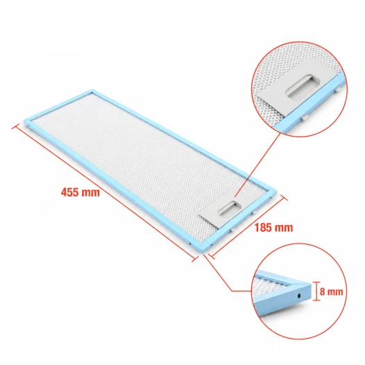Elica Metaalfilter GRI0025433A 456x185x8mm