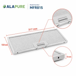 Alapure Metaalfilter geschikt voor Bosch 11004995 317x159x8mm
