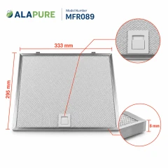 Alapure Metaalfilter geschikt voor IKEA 4055366613 333x295x8mm