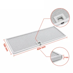 Zanussi Metaalfilter 50286533000 160x424mm (2st.)