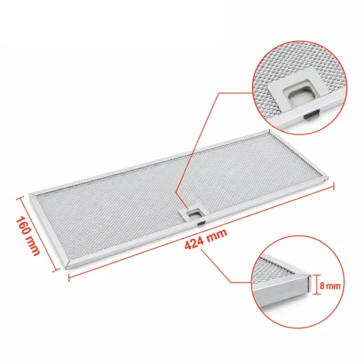 Progress Metaalfilter 50286533000 160x424mm (2st.)