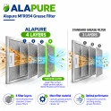 Alapure Metaalfilter geschikt voor Zanker 50286534008 137x410mm (2St.)
