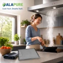 Alapure Metaalfilter geschikt voor Whirlpool 481248048083 215x268x8mm