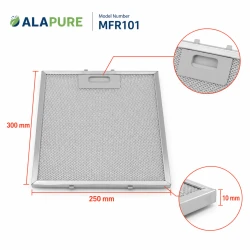 Alapure Metaalfilter geschikt voor Whirpool 184735 300x250mm