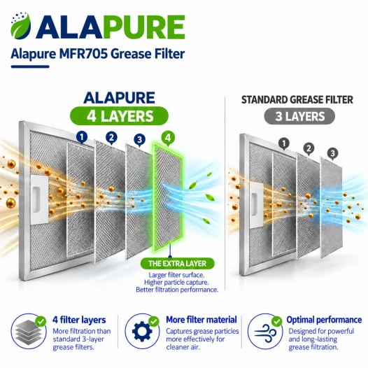 Alapure Metaalfilter geschikt voor Progress 50299664008 222x248mm