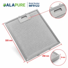 Alapure Metaalfilter geschikt voor Etna 127036 320x258x8mm