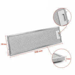 Arthur Martin Metaalfilter 50289526001 530x160x8mm 