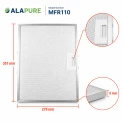 Alapure Metaalfilter geschikt voor Turboair GRI0124745A 360x270mm