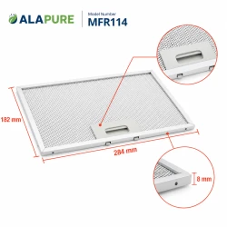 Alapure Metaalfilter geschikt voor AEG 80877228 182x284mm