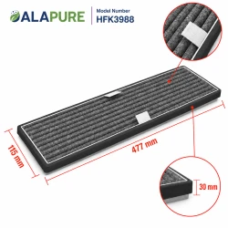 Alapure HFK3988 Compatibel met Miele Koolstoffilter DKF18-P