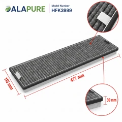 Alapure HFK3999 Geschikt voor Miele Koolstoffilter DKF13-P