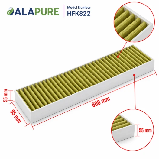 Alapure HFK822 CleanAir filter geschikt voor HEZ381700 / 17000822 / CA282110