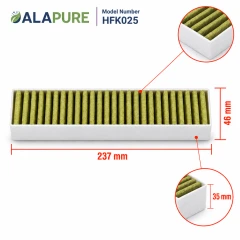 Alapure CleanAir Plus Koolstoffilter geschikt voor Neff 17005512 / Z92WWB1X6